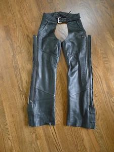 Harley Davidson Leather Chaps Sz M Lined Women’s Motorcycle Chaps 29" inseam - Bild 1 von 22