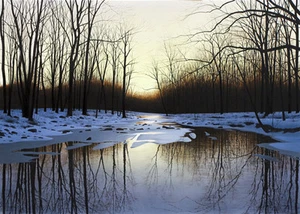 "SILENCE BEFORE SPRING" BY ALEXANDER VOLKOV *ARTIST SIGNED AND DATED - Picture 1 of 1