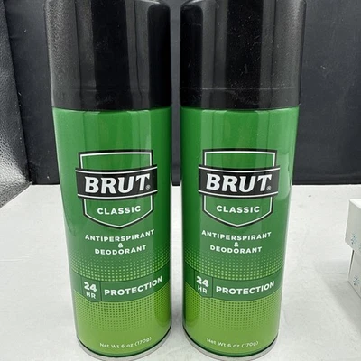 2 Brut Classic NO desodorante en spray sin aluminio, protección contra olores 24 horas 6 oz Foto 1 de 4