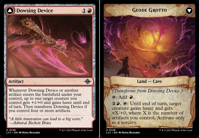 x1 Dowsing Device // Geode Grotto - Lost Caverns of Ixalan - NM - MTG - Image 1 of 1