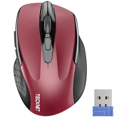 TECKNET Wireless Mouse 2.4G Ergonomic Optical 4000 DPI 6-Button – New - Image 1 of 4