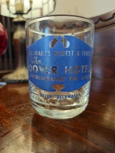 Vintage Dover Hotel Delaware Bar Cocktail Service Whiskey Glass - Picture 1 of 4