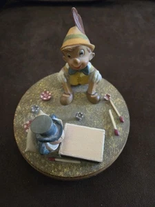 Rare Vintage Disney Pinocchio Jiminy Cricket Ceramic Music Give A Little Whistle - Bild 1 von 9