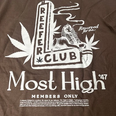 Lifted Research Group Reefer Graphic T-shirt. Men’s Size Large Brown NWOT - Image 1 of 4