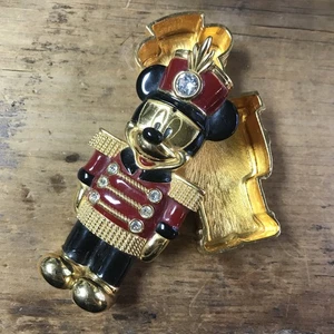 Vintage Disney Napier Mickey Mouse  Enamel and Rhinestone Trinket Box - Picture 1 of 16