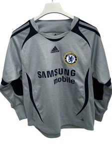 ADIDAS CHELSEA FOOTBALL GOALKEEPER SHIRT 2006/08 VINTAGE AGE 10 YEARS 140CM LONG - Picture 1 of 6