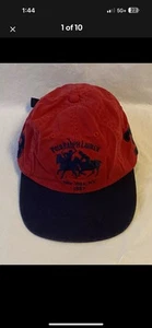 Navy and Orange Vintage Ralph Lauren Polo - Picture 1 of 7