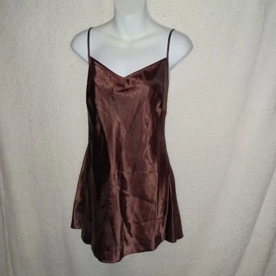 Jessica Howard Women's Size 14 Slip Dress Lingerie Night Gown Brown (DR) - Image 1 of 4