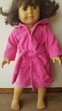Robe de spa rose chaud à capuche avec ceinture attachée et 2 poches pour American Girl