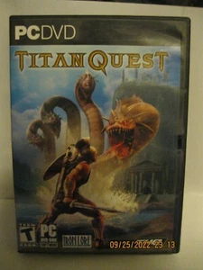 Titan Quest PC DVD-ROM Juego 2006 Disco y Manual Iron Lore Teen Hero to Glory Y2K - Imagen 1 de 5