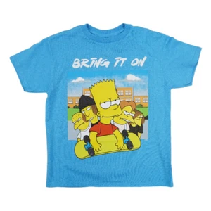THE SIMPSONS BOYS YOUTH BRING IT ON T SHIRT - Picture 1 of 1