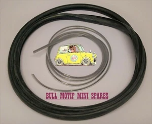 CLASSIC MINI - FRONT WINDSCREEN RUBBER+INSERT - NORMEC BONDED - 59-90 NARROW! - Picture 1 of 1