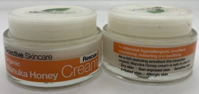 2 X Dr. Organic Manuka Honey Rescue Cream Moisturiser 50ml BRAND NEW NO BOX - Image 1 of 2