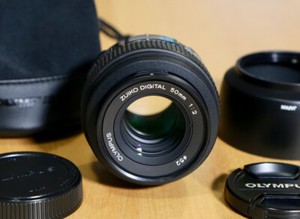 Olympus Zuiko Digital 50mm F/2 Macro ED lens for four-thirds