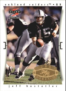 1997 Score Hobby Reserve Oakland Raiders Football Card #19 Jeff Hostetler