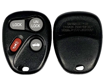 Mando a distancia sin llave OEM 4Btn **Nuevo botón instalado** GM L2C0005T 16263074-99 Foto 1 de 4