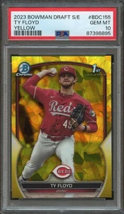 BB - 2023 Bowman Chrome S/E - Yellow /75 - #BDC-155 - TY Floyd - PSA 10 - Picture 1 of 2