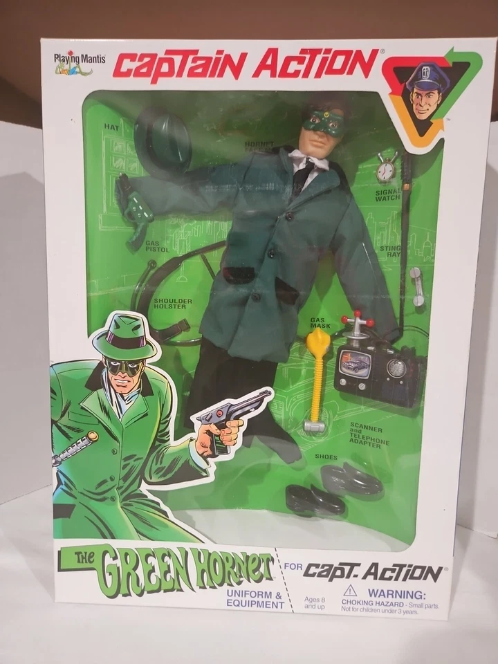 2000 Playing Mantis Captain Action Green Hornet Uniform and Equipment