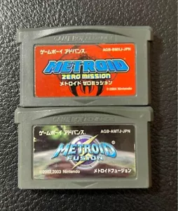 NINTENDO Game Boy Advance GBA Metroid Fusion + Metroid Zero Mission NTSC-J - Picture 1 of 2