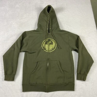 Dragon Alliance Sunglasses Hoodie Full Zip Sweatshirt Army Green Graphic - Image 1 of 4