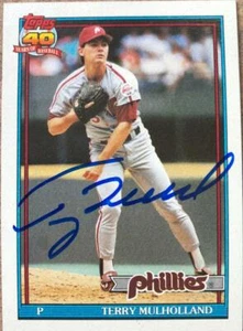 Terry Mulholland Autographed 1991 Topps #413 - Picture 1 of 1