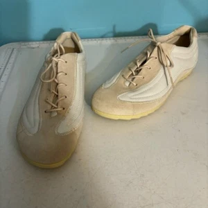 Ecco women’s  cream lace up soft shoes in size 40 - Picture 1 of 12