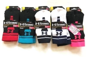 Under Armour-UA Performance Crew Socks-Kids Youth L (1-4) - Picture 1 of 6