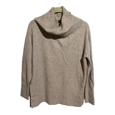 Suéter túnica cuello alto mezcla lana Nanette Lepore para mujer talla grande marrón Foto 1 de 4