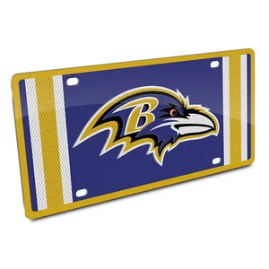 NFL Baltimore Ravens Team Jersey Style Auto License Plate - Picture 1 of 2