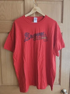Rare Nike Tshirt Atlanta Braves MLB Baseball Shirt Red Size Extra Large Fanatics - Picture 1 of 3