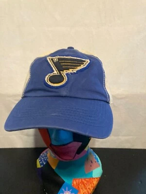 St Louis Blues 47 Brand Distressed Adjustable Hat Cap Men Women NHL Hockey Blue - Image 1 of 4
