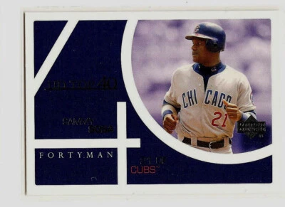 2003 Upper Deck UD Top 40 Forty Man #843 Sammy Sosa Mint Centered Chicago Cubs - Image 1 of 2