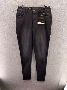 Lee Womens W27 L31 Charcoal Legendary Skinny Jeans Mid Rise Cotton Blend NWT