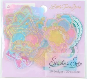 Nuevo juego de pegatinas 2024 Sanrio 432954 Little Twin Stars de Japón - Imagen 1 de 5