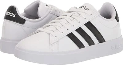Zapato de tenis Adidas Grand Court para niños GW6511 blanco/negro 100 % auténtico nuevo Foto 1 de 4
