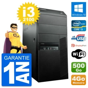 PC tour LENOVO M91p Intel Core i3-2100 RAM 4Go Disco Duro 500Go Windows 10 Wifi - Imagen 1 de 3