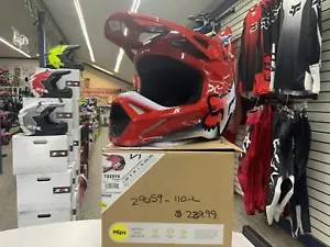 Fox Racing V1 Helmet Large Toxsyk 29659-110-L - Picture 1 of 4