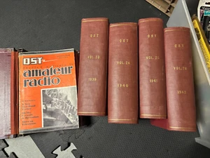 QST Amateur Radio Monthly Magazines 1938 - '42 Yearly Volume Books Complete Ham - Zdjęcie 1 z 4