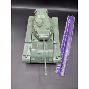 Vintage grüner Plastik US Army Panzer gebraucht Spielzeug ordentlicher Zustand - Bild 1 von 6