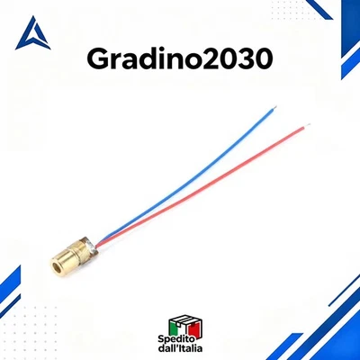 Diodo Laser Rosso 650nm 5mW 3V Modulo Puntatore LED per Arduino DIY Elettronica - Immagine 1 di 4