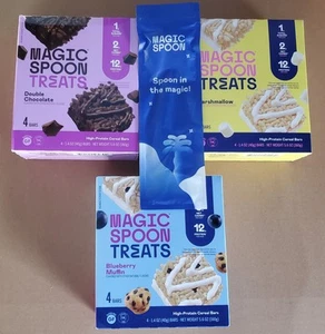 Magic Spoon Treats Double Chocolate, Blueberry, Marshmallow - 12 Bars & SPOON 🥄 - Picture 1 of 6
