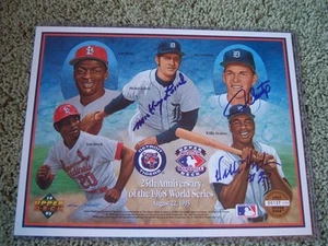 M. LOLICH, W. HORTON, J. NORTHRUP AUTOGRAPH 8 1/2  x 11 PHOTO DETROIT TIGERS - Picture 1 of 1