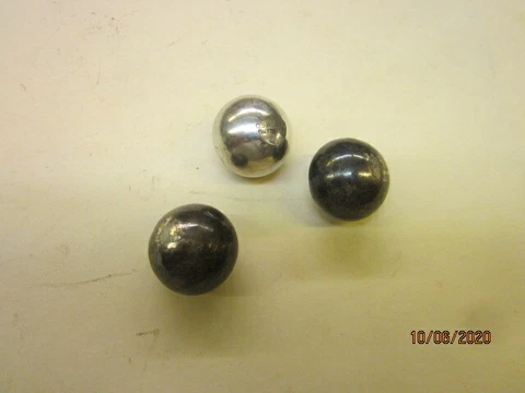 Mid-Century Modern Sterling Ball Feet for Bowl Cover