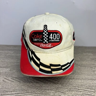 Gorra Daytona 400 de colección con correa trasera blanca Coca-Cola Zero carreras de béisbol Foto 1 de 4