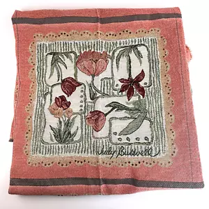 Vintage Judy Buswell Arazzo TESSUTO Accento Cuscino Fiori 18"x18" Decorativo - Foto 1 di 6