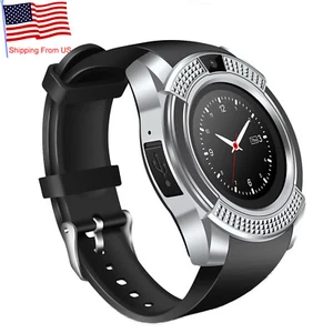 Bluetooth Smart Watch Water-Resistant Fitness Tracker Make Call Text For Android - Photo 1 sur 11