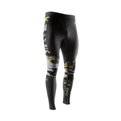 McDavid Recovery Max Tights Hydro Camo Mens Workout Premium (Charcoal Yellow XL) - Image 1 of 3