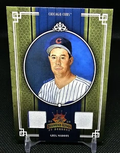 DUAL PATCH /25 2005 Donruss DIAMOND KINGS Crowning Moments GREG MADDUX #330 - Picture 1 of 2