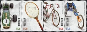 2023 Australia Sporting Treasures Tira de 4 Como Nuevo Nunca Bisagras, Limpio y Fresco - Imagen 1 de 1