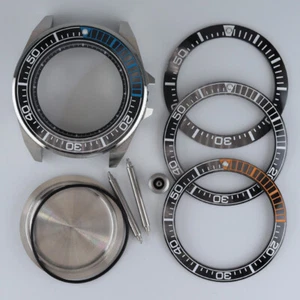 Modified Seiko Samurai 43.8mm Watch Cases Sapphire Glass For Seiko NH35 Movement - Picture 1 of 20